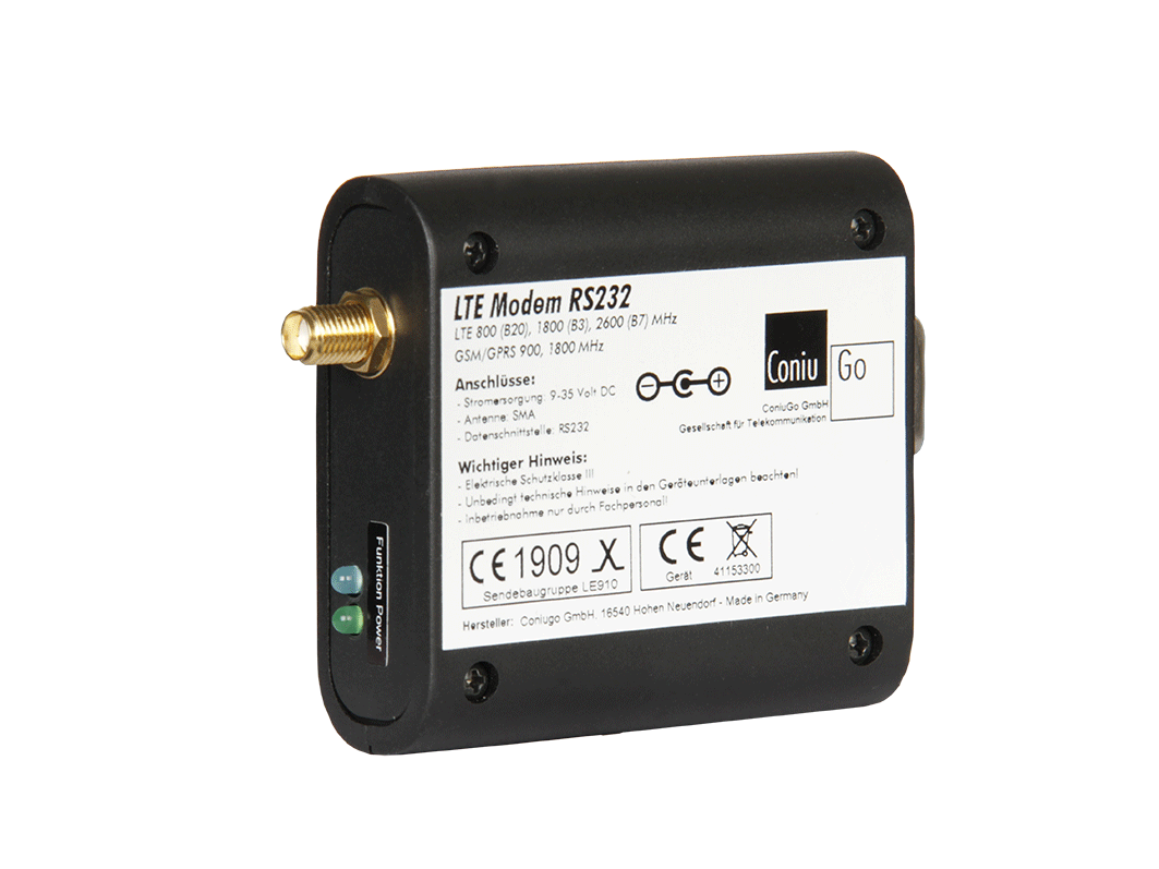 LTE Quadband Modem RS232 with Led's